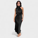 Alda - Elegantna Saten Haljina
